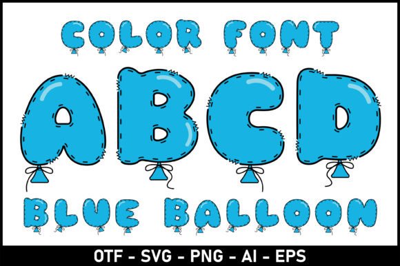 Blue Balloon Font Review: A Playful Color Typeface for Brands