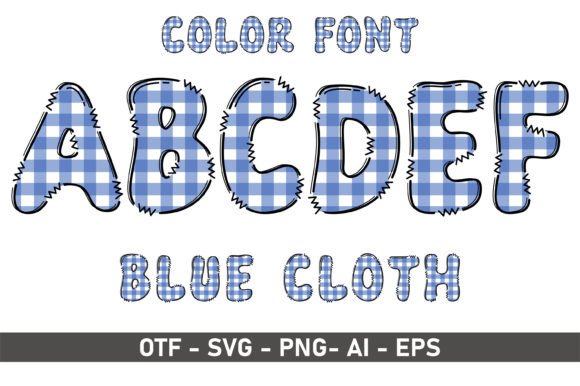 Blue Cloth: A Color Font That Brings Playful Personality to Campaigns
