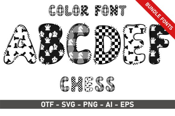 Chess Bundle: A Playful Color Font for Small Business Branding