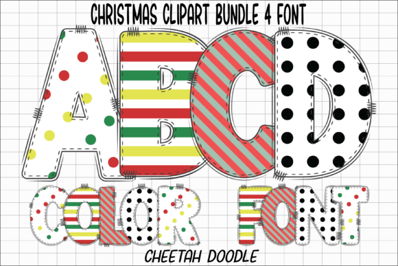 Christmas Clipart: A Festive Color Font for Web Design
