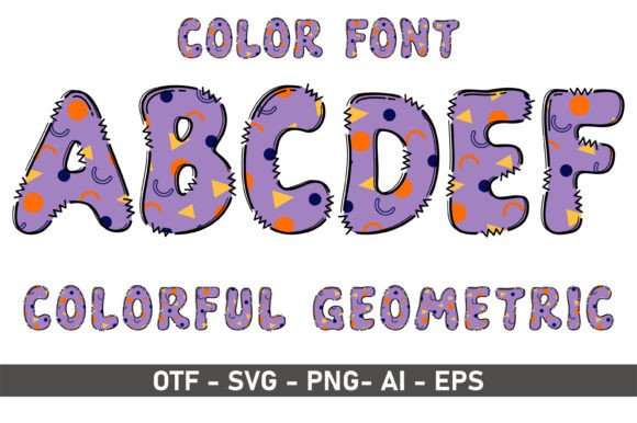 Colorful Geometric: A Playful Typeface for Handmade Sellers