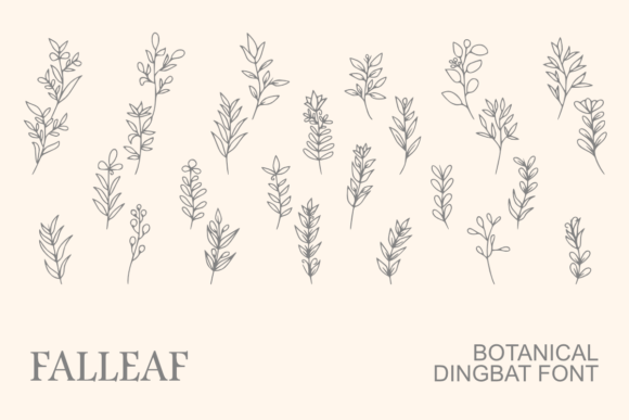 Falleaf: A Botanical Dingbats Font for Digital Campaigns
