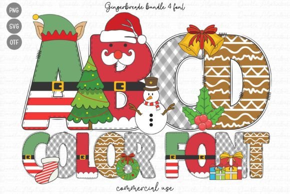 Gingerbread Bundle: A Color Font for Holiday Editorial Design