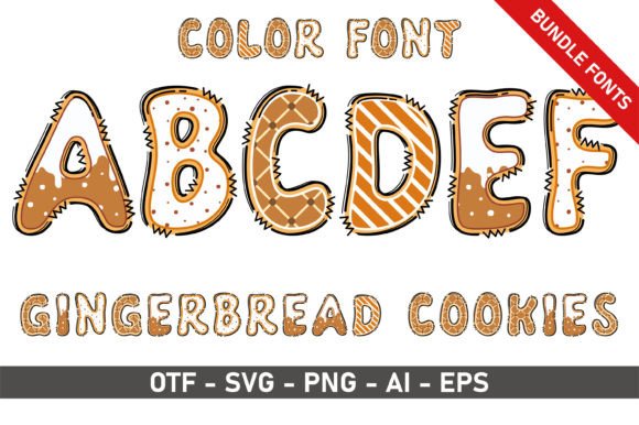 Gingerbread Cookies Bundle: A Versatile Display Font