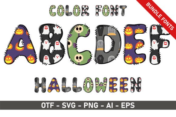 Halloween Bundle Font for Web Design