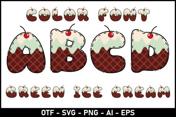 Make Your Brand Memorable with the Green Ice Cream Typeface