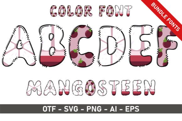 Mangosteen Bundle: Playful Font for Creative Projects