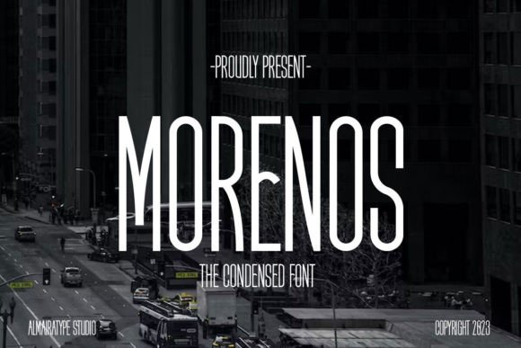 Morenos: A Condensed Sans Serif Font with Editorial Presence