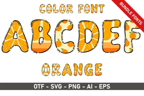 Orange Bundle: A Vibrant Font for Digital Marketing
