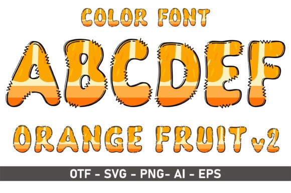 Orange V2: A Bold Color Font for Creative Projects