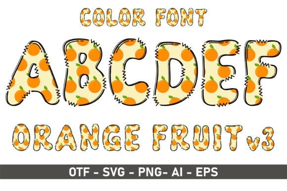 Orange V3 Font for Creative Projects