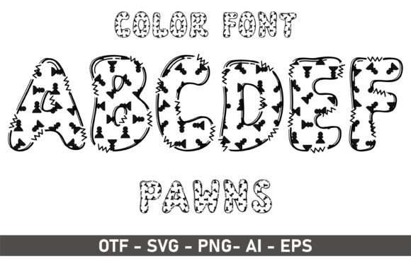 Pawns: A Playful Color Font for Modern Web Design