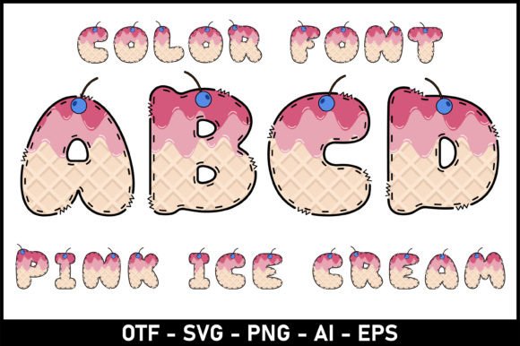 Pink Ice Cream Font Brings Playful Warmth to Editorial Design