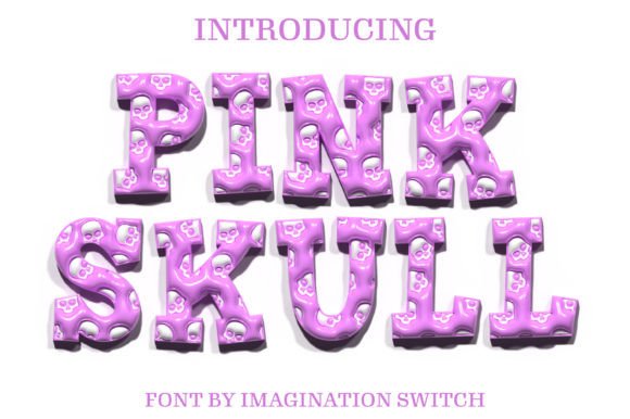 Pink Skull 3d Font Review: Depth and Color in One Typeface