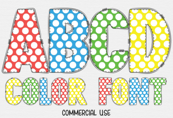 Polka Dots: A Playful Color Font for Real Branding Work