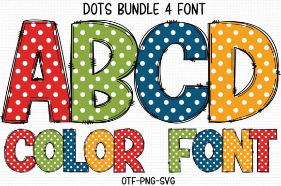 Red Dots Font for Creative Projects
