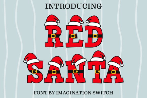 Red Santa Font Brings Color and Character to Branding Projects