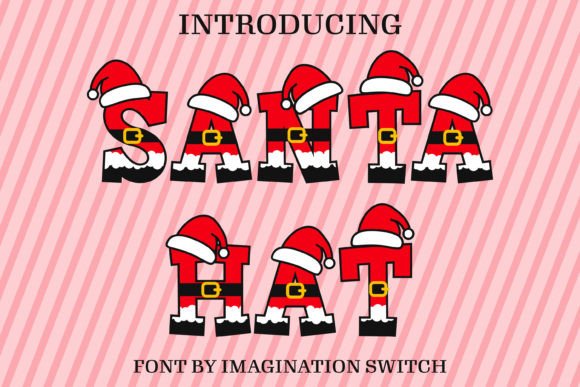 Santa Hat: A Color Font That Adds Playful Personality to Branding