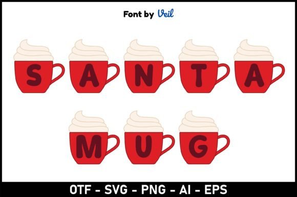 Santa Mug: A Playful Color Font for Editorial Projects