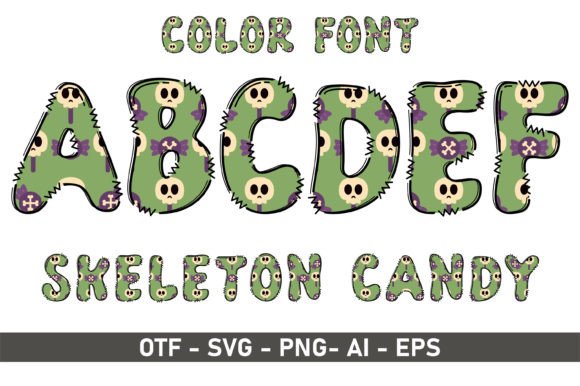 Skeleton Candy Font for Web Design