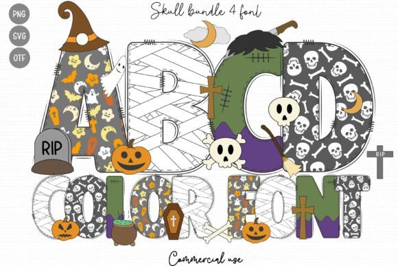 Skull Bundle Font for Business
