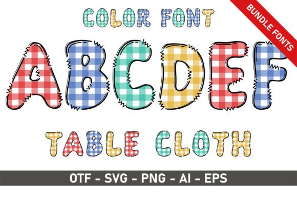 Table Cloth Bundle: A Playful Display Font for Editorial Design