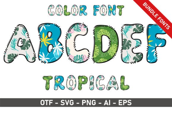 Tropical Bundle: A Color Font That Builds Brand Consistency