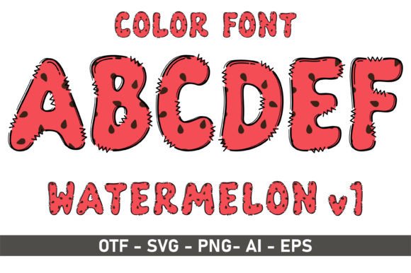 Watermelon V1: A Playful Typeface for Creative Makers