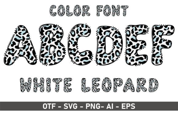 White Leopard Font for Web Design