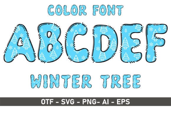 Winter Tree Font for Business Branding