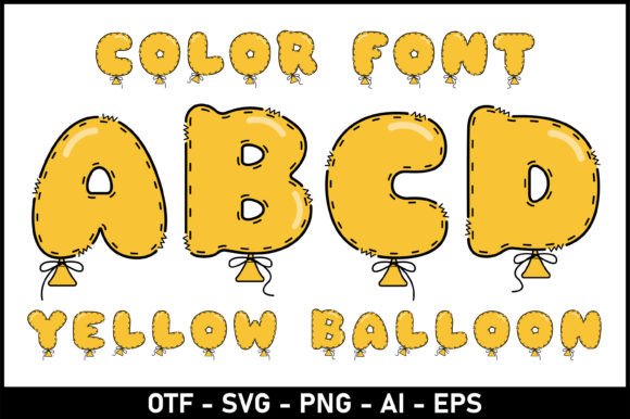 Yellow Baloon: A Color Font Built for Campaign Visibility